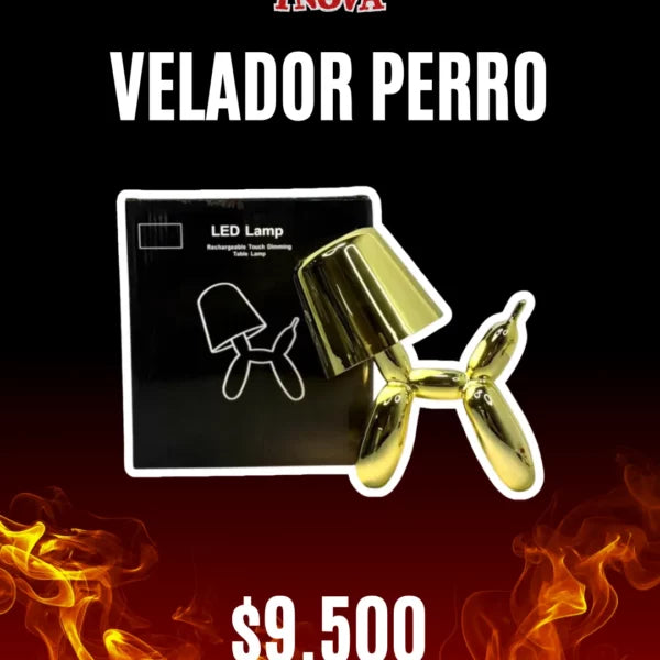 Lampara led táctil perro
