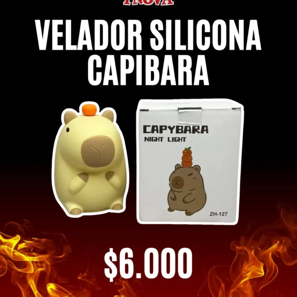 Lámpara de silicona capibara
