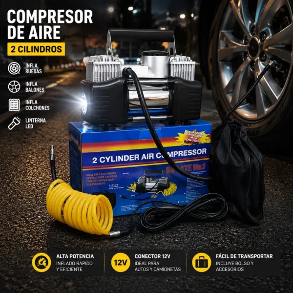 Compresor de aire doble KM-61059