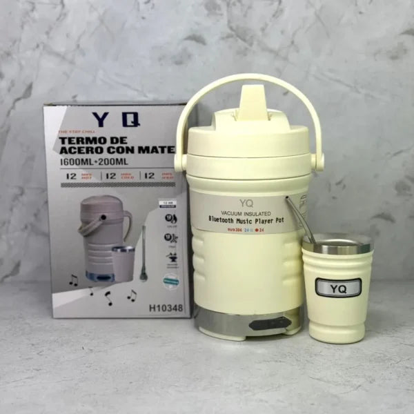 Garrafa con parlante + mate 1600ml YQ H10348