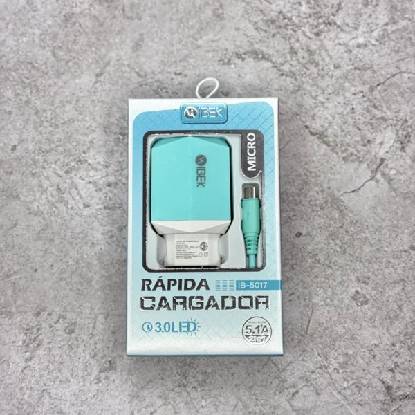 Cargador Ibek v8 5.1A IB-5017