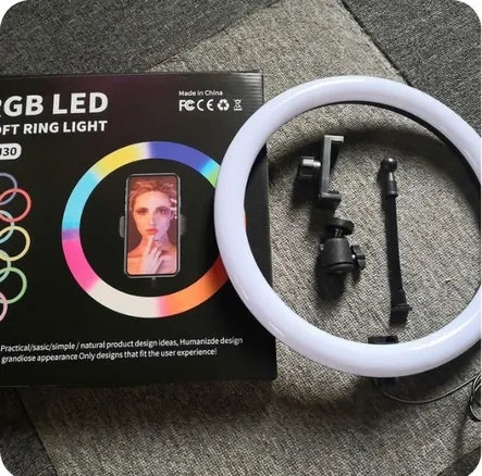 Kit Aro led RGB 12″ / 30cm + trípode