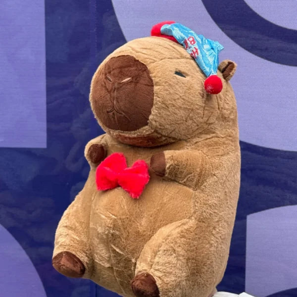 Peluche capibara c/ manta