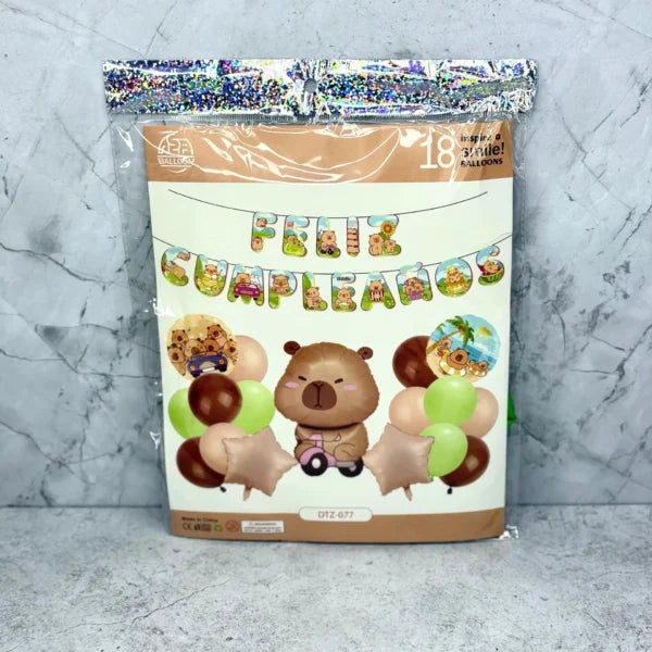 Kit de globos 18 pcs – capibara