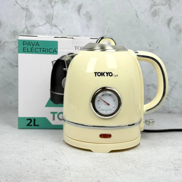 Pava Tokyo 1.5L con termometro Vintage