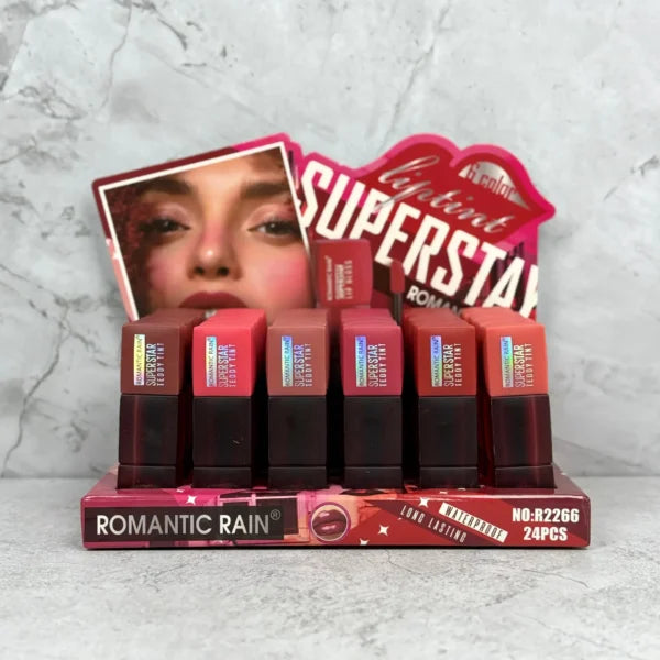 Labial Tinta Superstar Romantic Rain 24 pcs
