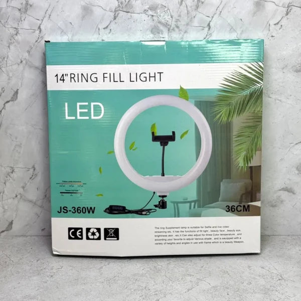 Aro luz led 14″ 36cm blanco