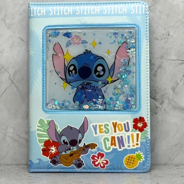 Diario stitch con agua acolchonado KC1381