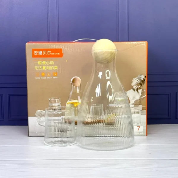 Set De Vajilla De Vidrio Borosilicato X7 PCS