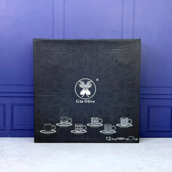 Set De Taza Y Plato x12 pcs 100ml