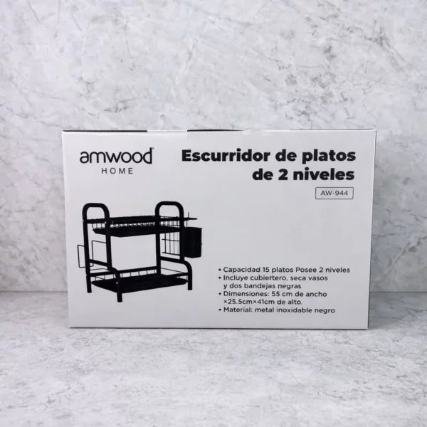 Secaplato 2 niveles Amwood AW-944