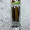 Cubiertos de madera Yuan x6 pcs