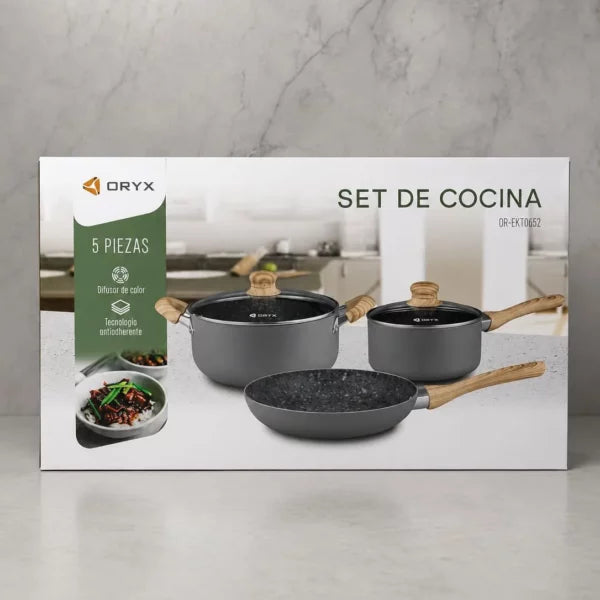Set de Ollas Oryx OR-EKT0652