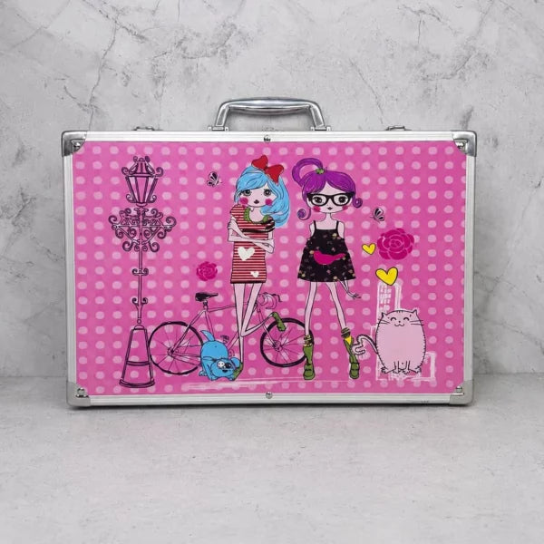 Maletín artístico metálico 145 pcs