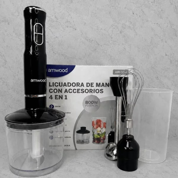 Mixer con accesorios 4 en 1 AMWOOD AW-800