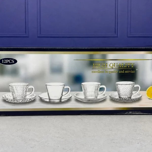 Juego de tazas de café Córner tornasol x12 Pcs