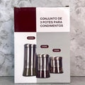 Conjunto de 3 compartimentos para condimentos – JK-4504-01