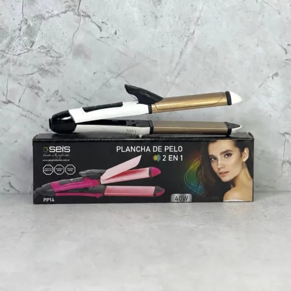 Plancha de pelo Seis 2 en 1 40W – PP14