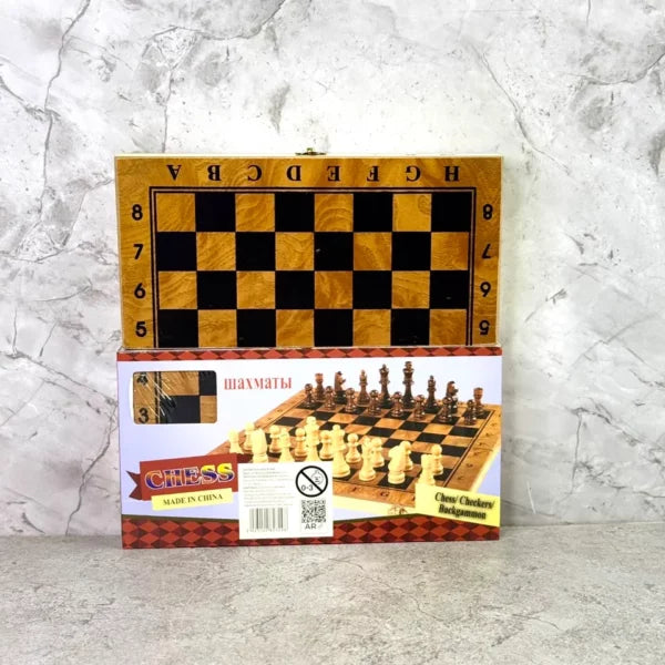 Juego de mesa Ajedrez 3 en 1