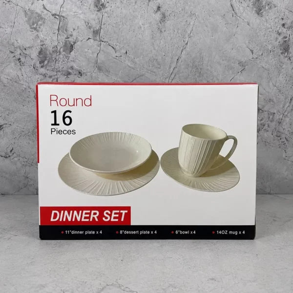 Juego de tazas y platos 16 pcs