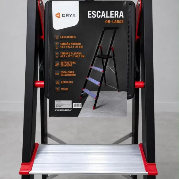 Escalera 4 niveles Oryx OR-LAD02