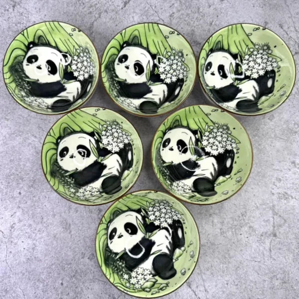 Bowl japones x6 de cerámica Panda